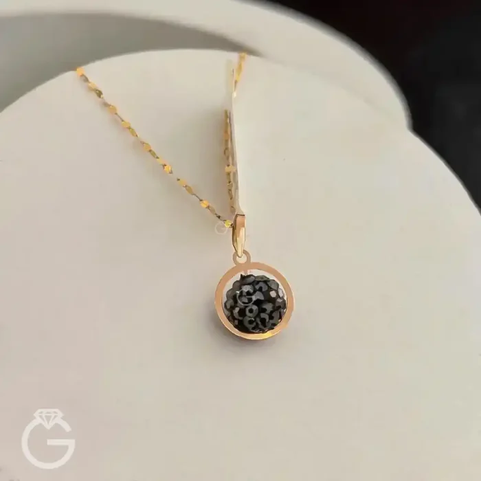 آویز سواروسکی مشکی