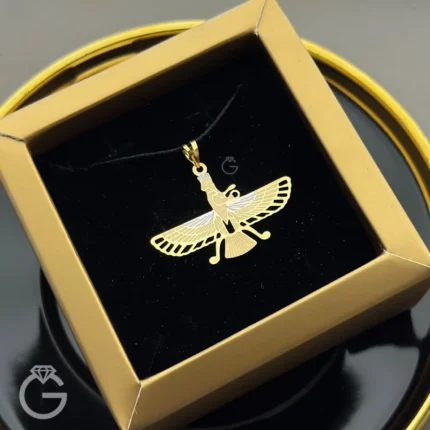 آویز طلا فروهر لیزری