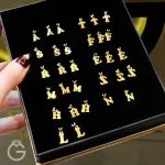 آویز طلا لیزری حروف انگلیسی