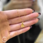 آویز طلا لیزری حروف انگلیسی