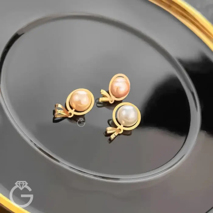 آویز طلای مرواریدی (10) آویز طلای مرواریدی