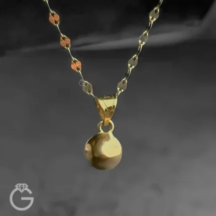 آویز گوی ساده طلا