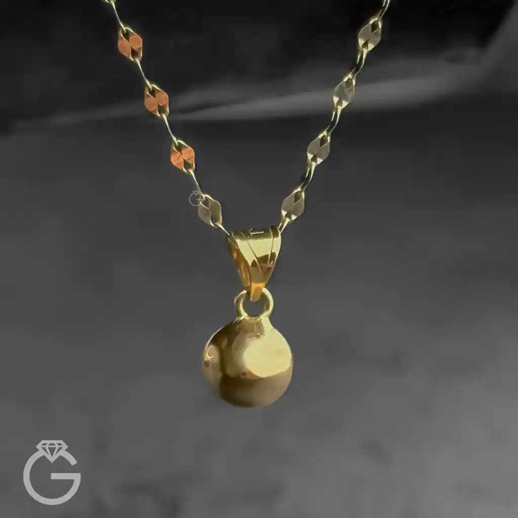 آویز گوی ساده (10) آویز گوی ساده طلا