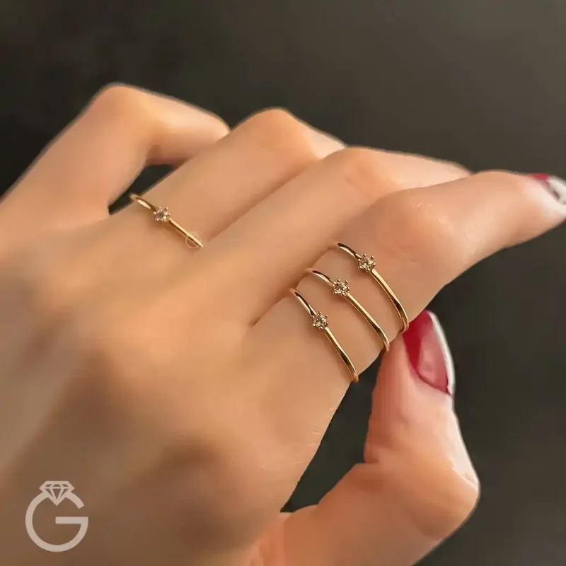 انگشتر سولیتر تک نگین