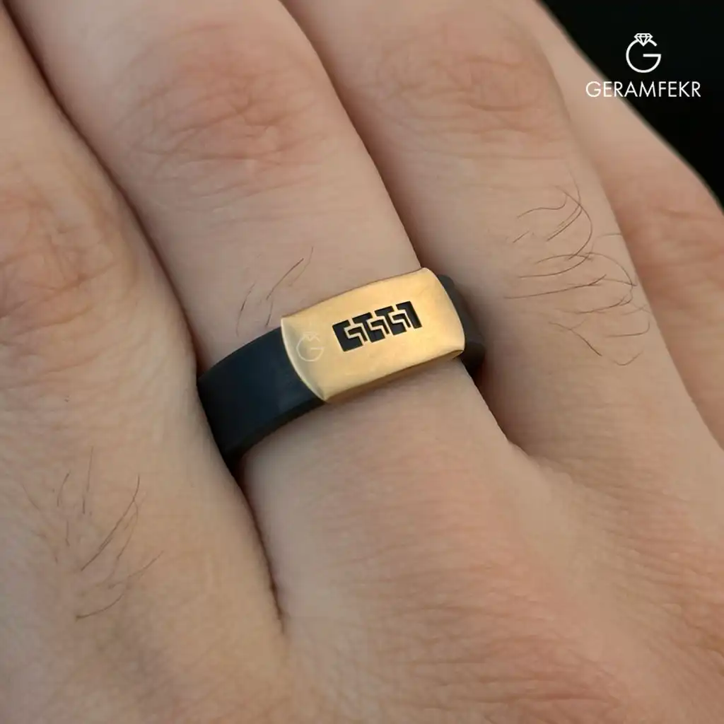 انگشتر-طرح-چرم-کد-4 انگشتر-طرح-چرم-کد-4