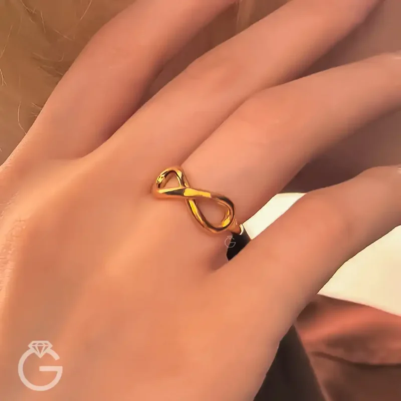 انگشتر طلای بینهایت دامله