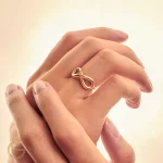 انگشتر طلای بینهایت دامله