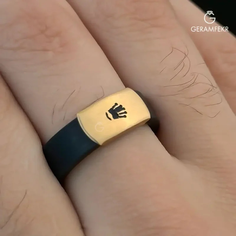 انگشتر-چرم-طرح-تاج