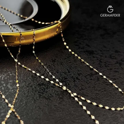 زنجیر-طلا-پولکی