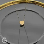گردنبند طلای قلب سه بعدی
