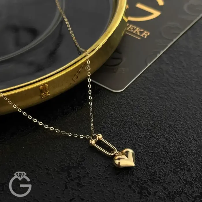 گردنبند طلای قلب و تیفانی