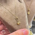 گردنبند طلای قلب و تیفانی