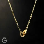 گردنبند طلای قلب و هرمس