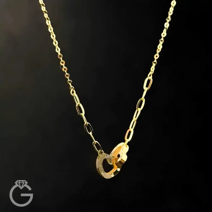 گردنبند طلای قلب و هرمس