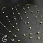 گردنبند طلای مروارید پرورشی