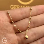 گردنبند قلب و هرمس گوی