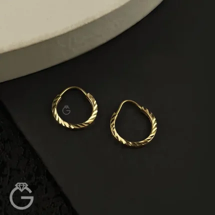 گوشواره حلقه ای تراش