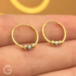 گوشواره حلقه ای تراش البرنادو قطر 1.3