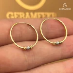 گوشواره حلقه ای قطر 2