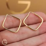 گوشواره مربع ساده