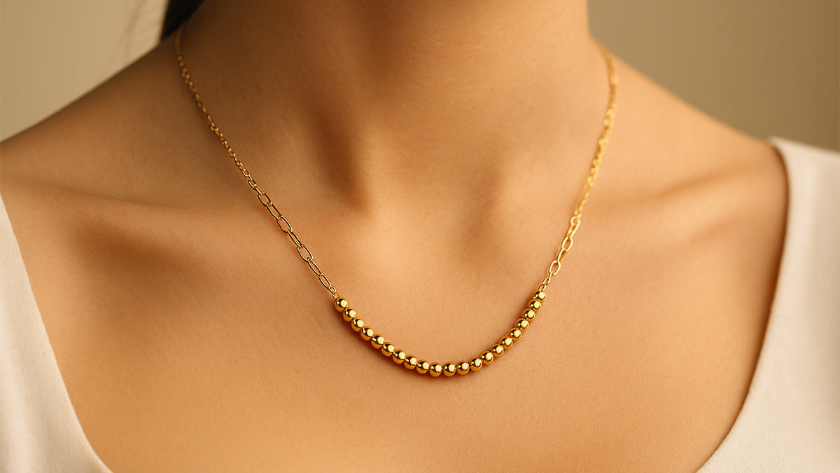 آشنایی با گردنبند گوی و هرمس طلاگرام