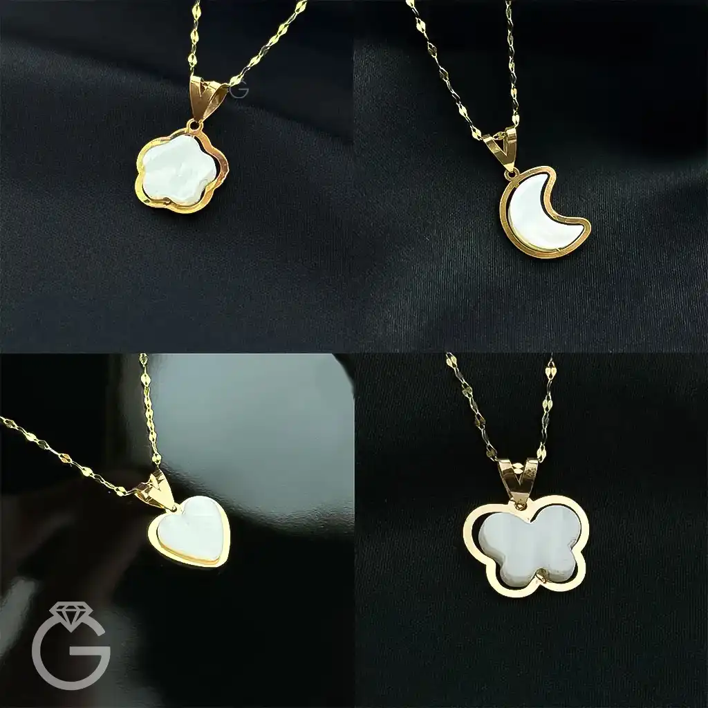 آویز طلا صدف کوچک (11) آویز طلا صدف کوچک