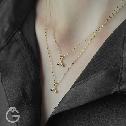 آویز طلای دم وال مینیمال