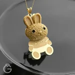 آویز طلای عروسکی خرگوش 2
