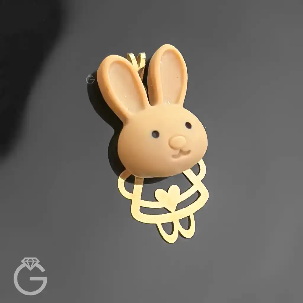 آویز طلای عروسکی خرگوش1 (10) آویز طلای عروسکی خرگوش1