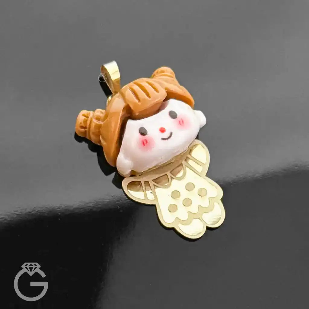 آویز طلای عروسکی دختر (10) آویز طلای عروسکی دختر