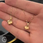 آویز طلای قلب دامله