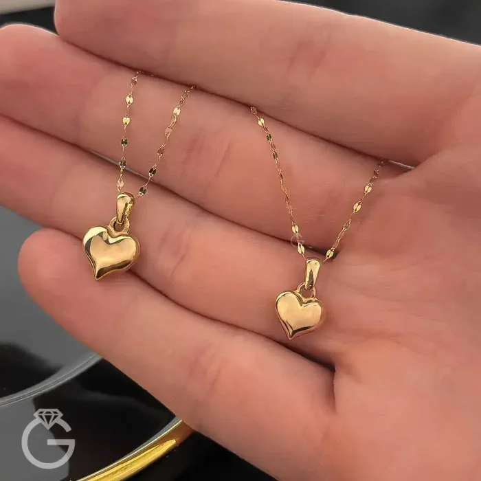 آویز طلای قلب دامله