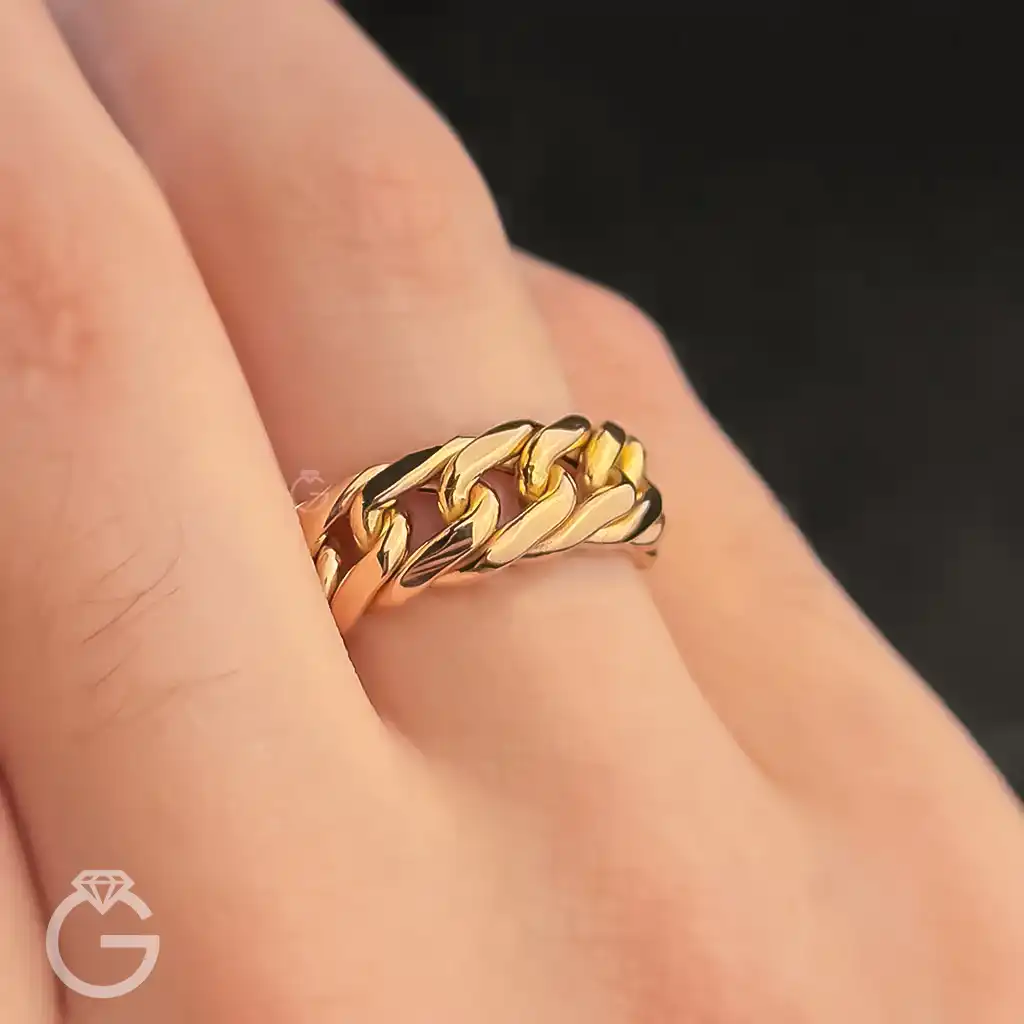 انگشتر طلای کارتیه زنجیری اسپرت (41) انگشتر طلای کارتیه زنجیری اسپرت