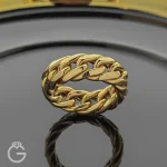 انگشتر طلای کارتیه زنجیری اسپرت