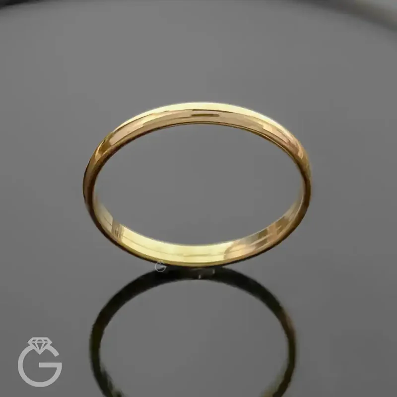 حلقه ساده طلا