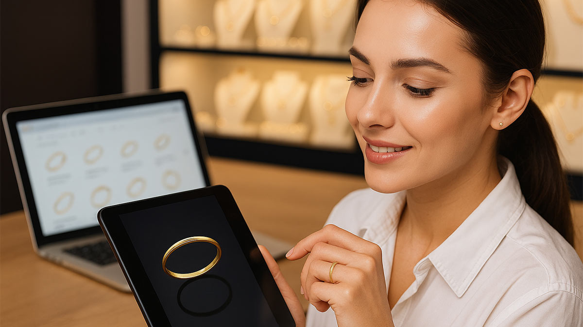 خرید اینترنتی حلقه ساده طلا از طلاگرام