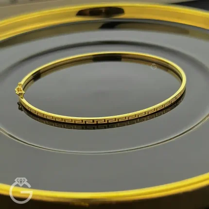 دستبند طلای بنگل طرح ورساچ