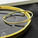 دستبند طلای بنگل طرح ورساچ