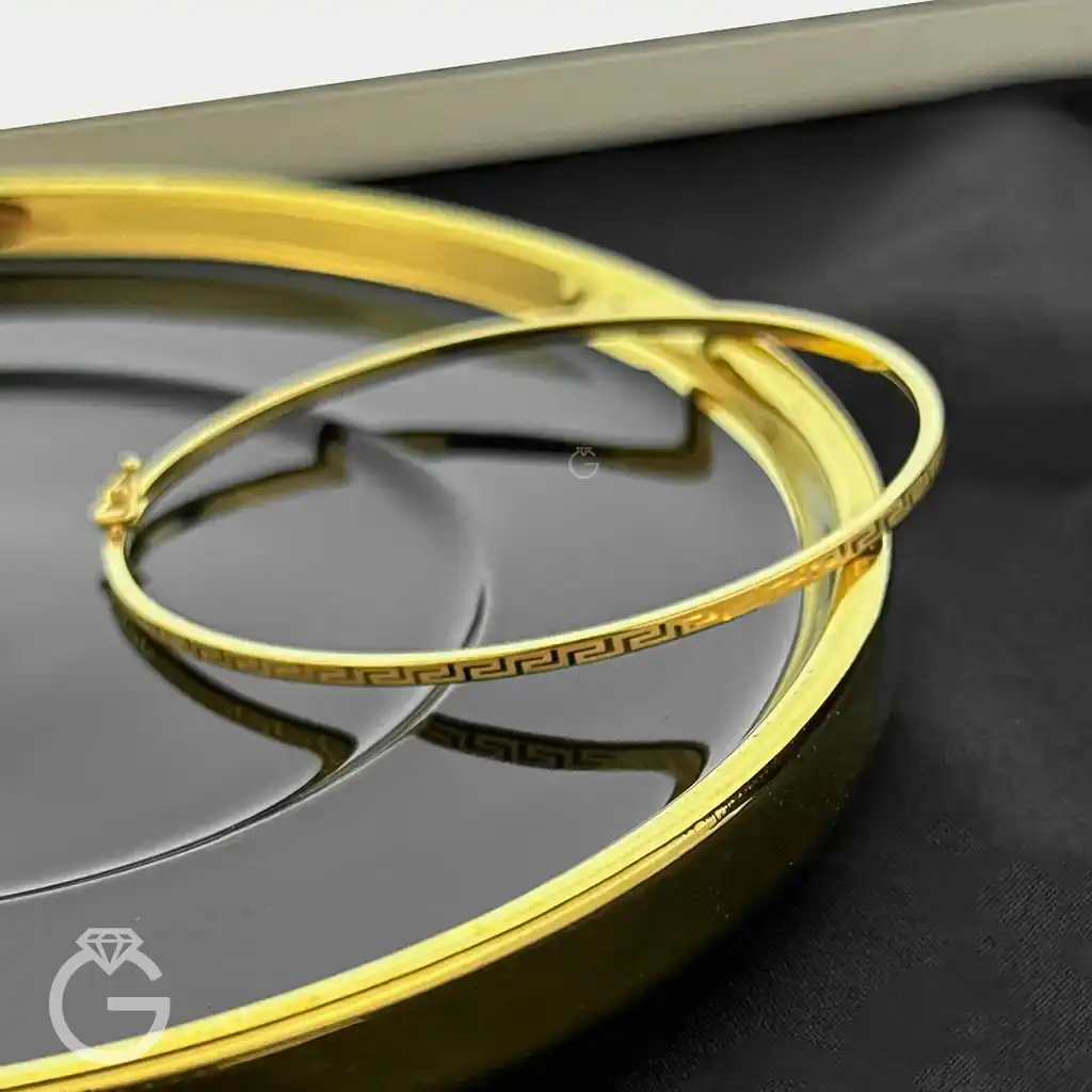 دستبند طلای بنگل طرح ورساچ (11) دستبند طلای بنگل طرح ورساچ