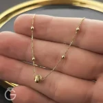 دستبند طلای گوی لوکس