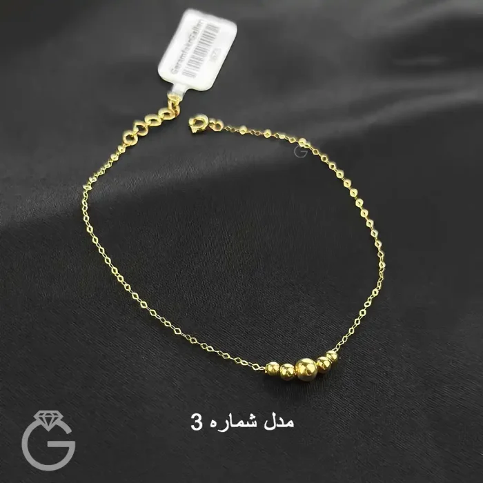 دستبند طلای گوی لوکس ترک