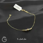 دستبند طلای گوی لوکس ترک