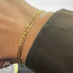 دستبند فیگارو قطر 4 میل