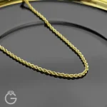 زنجیر طلای طنابی قطر 2 میل