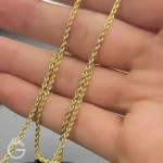 زنجیر طلای طنابی قطر 2 میل