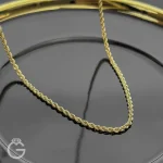 زنجیر طلای طنابی قطر 2 میل