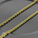 زنجیر طلای طنابی قطر 3 میل