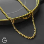 زنجیر طلای طنابی قطر 3 میل