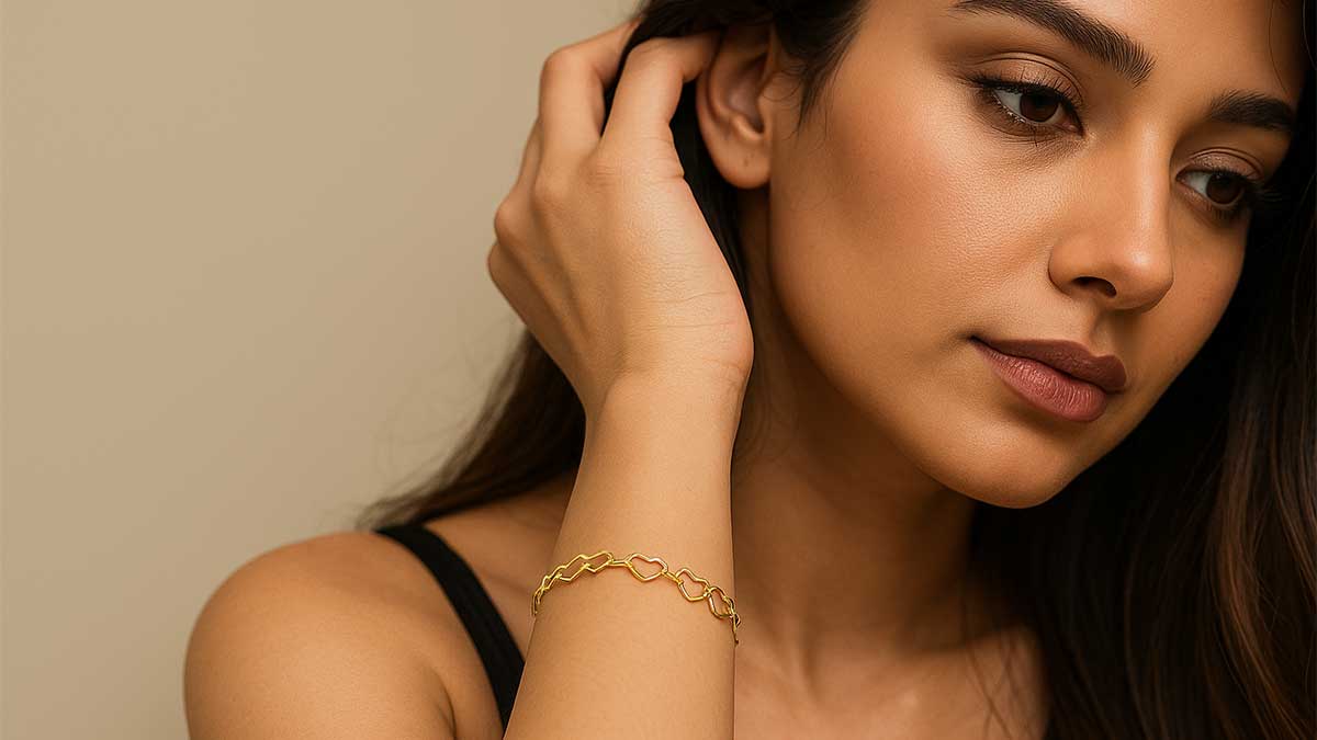 همه چیز درباره دستبند قلبی متصل طلاگرام