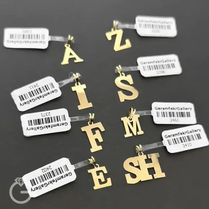 پلاک طلای حروف سایز بزرگ